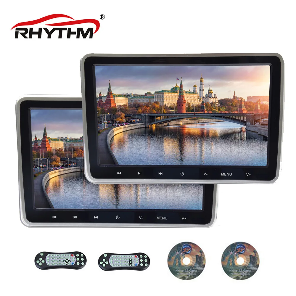 

10.1 Inch Headrest DVD Player for Car Monitor Digital Touch Screen Headrest DVD Player with Digital Touch Button HDMI USBSD Port
