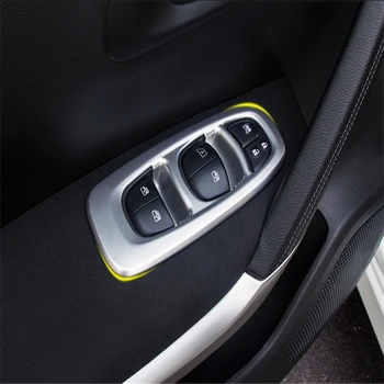 

WELKINRY car cover For Renault Kadjar 2015 2016 2017 2018 2019 interior armrest door window lifter regulator switch buttton trim