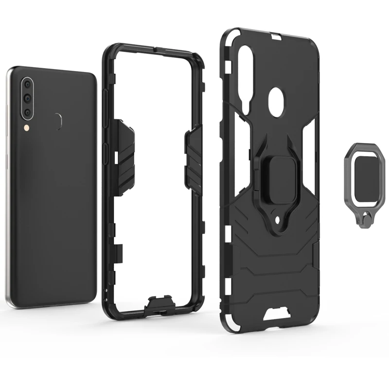 Армированный чехол для Samsung Galaxy A50 A30 A20 A10 A40 A70 подставка с кольцом держателем