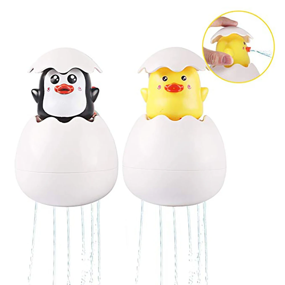 

Baby Bathing Toy Kids Cute Duck Penguin Egg Water Spray Sprinkler Bathroom Sprinkling Shower Swimming Water Toys Kids Gift