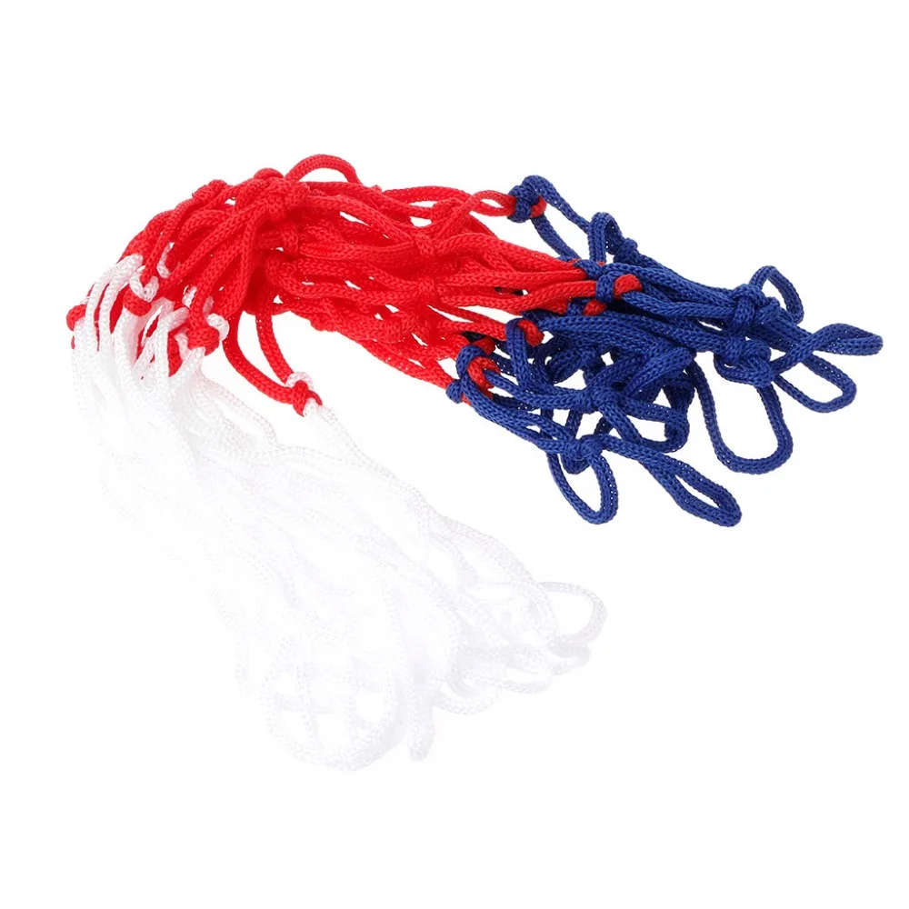 Universal 5mm Red White Blue Basketball Net Nylon Hoop Goal Rim Mesh | Спорт и развлечения