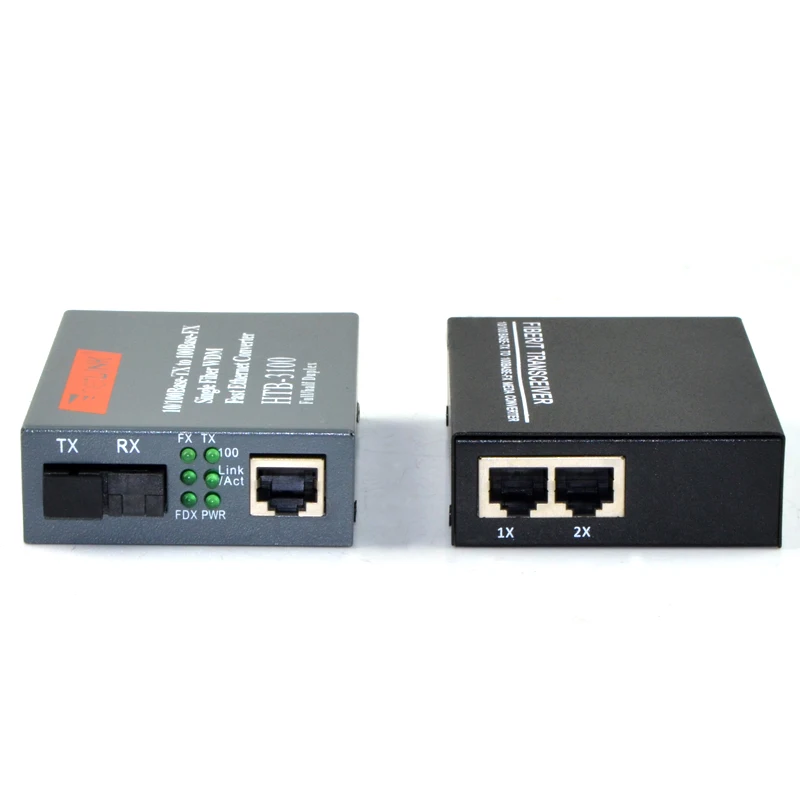 100 м Волокно трансивер 1f2e + 1f1e 25 км Волокно коммутатора Fast Ethernet RJ45 сети SC трансивер 1 пара