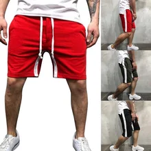 Новые летние повседневные шорты новые пляжные однотонные дышащие Drawstring Модные мужские шорты для бега homme брендовая одежда