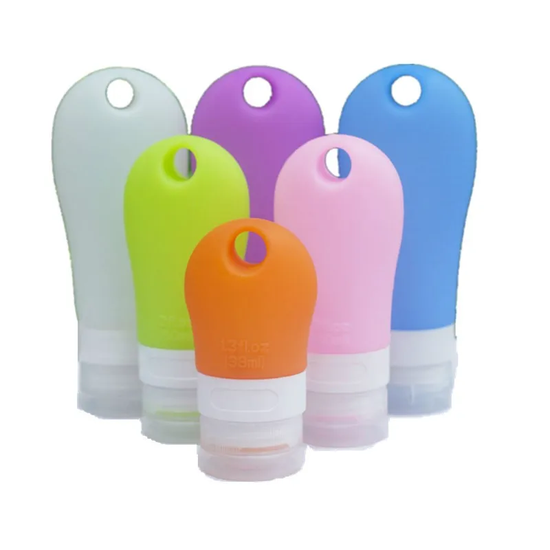 

Empty Silicone travel packing Press bottle Bath storage containers shampoo cream jar split charging wash gargle silica gel