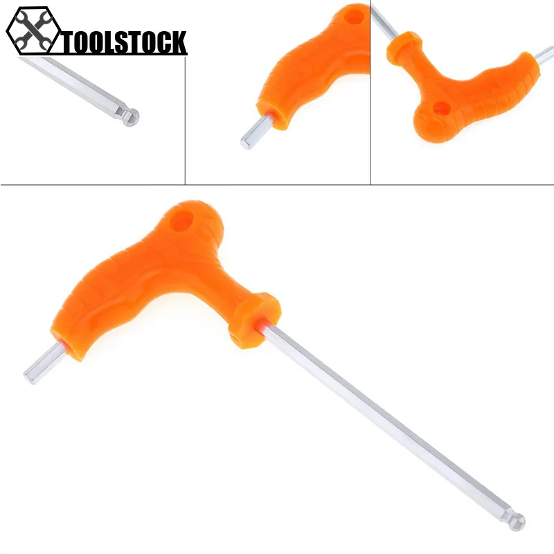 

Hex Key Wrenches 3/5/6/8mm Long Arm Star Torx Allen Wrench with Ball Head Spanner Hexagon T Type Wrenches Bicycle Repair Tools