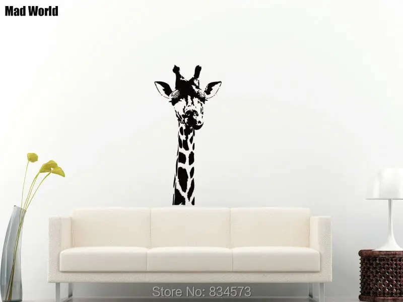 Safari Wall Art mad world giraffe head animals jungle safari wall art stickers Safari Wall Art mad world giraffe head animals jungle safari wall art stickers