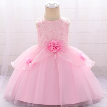 

2019 Newborn Baptism Dress For Baby Girl Dress Floral Princess Dress Girl First Birthday Dresses Party And Wedding 0 3 12 Month