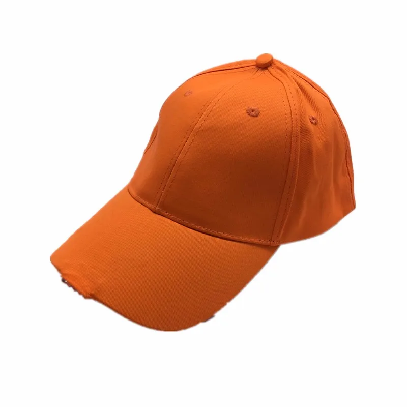 Оранжевый шляпа Регулируемый на открытом воздухе Рыбалка шляпа с 5 светодиодный свет для взрослых шапки бини шапки Кепки для ночного Охота