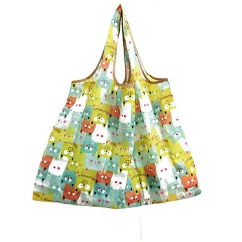 

Womens Waterproof Portable Lady Shoulder Bag Tote Foldable Shopping Bags