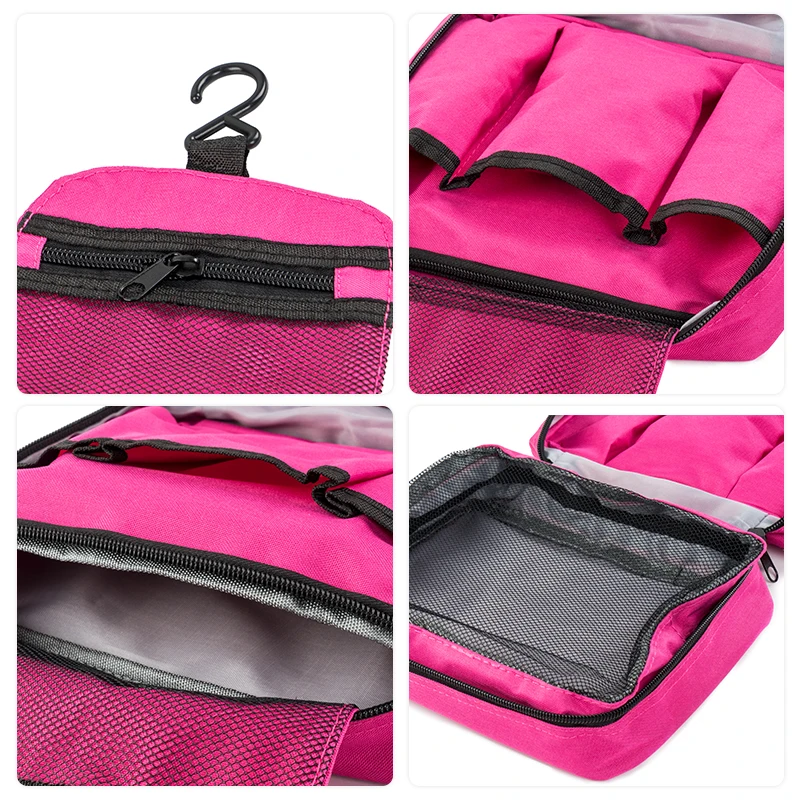 [وينمإكس المحمولة منظّم حقيبة سفر ضوء طوي التجميل حقيبة الأمتعة ضغط الحقائب الأحمر متعددة الوظائف أكياس