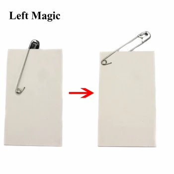 

Miracle Brooch Safety Pin Moves On Card Magic Tricks Pins Cards Moving Close Up Magic Props Mystery Fancy Iuuusion Accessary