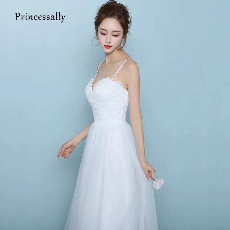 Женское платье на тонких бретельках белое кружевное в пол|white gown|simple bridebeach wedding