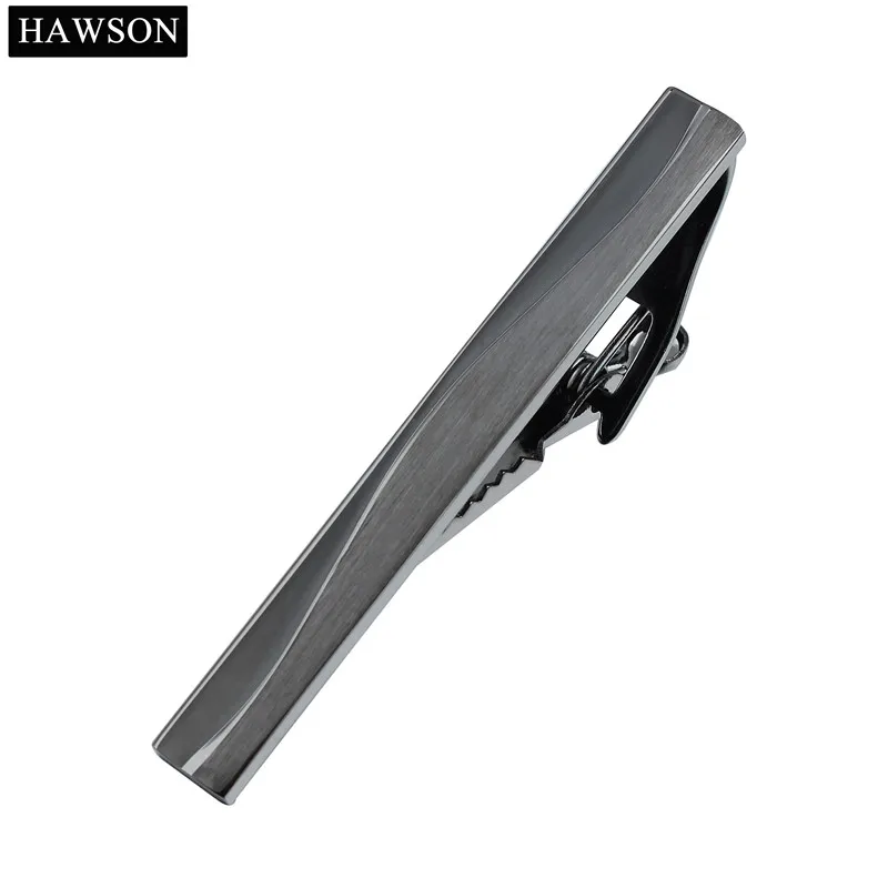 

Hot Sales Mens Brushed Necktie Tie Clips Pin Black Skinny Clasp Tie Bar Wedding Slim Tie Clip For Men