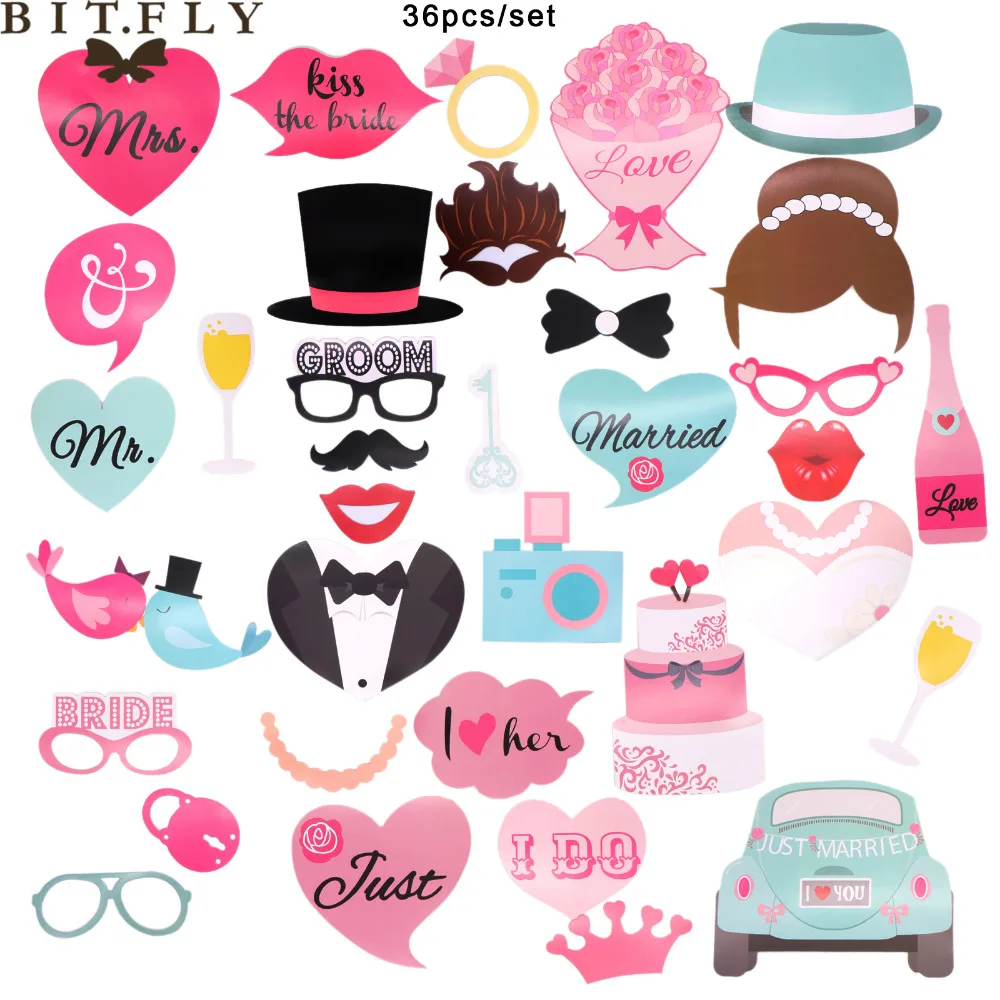 

75pcs/set Party Photo Booth Props Mustache Birthday Party Favors Mustache Lips Girls Night Out Games Bachelorette Party Dec