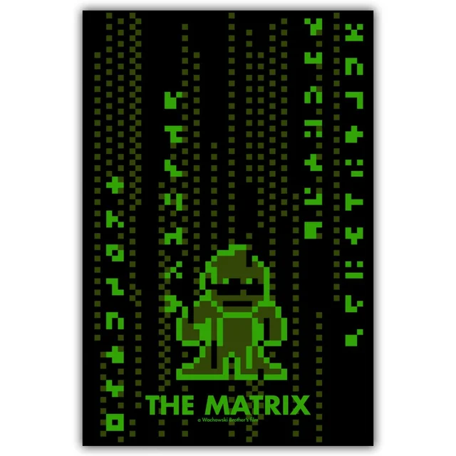 Matrix Wall Art Paint Wall Decor Canvas Prints Canvas Art Poster Oil