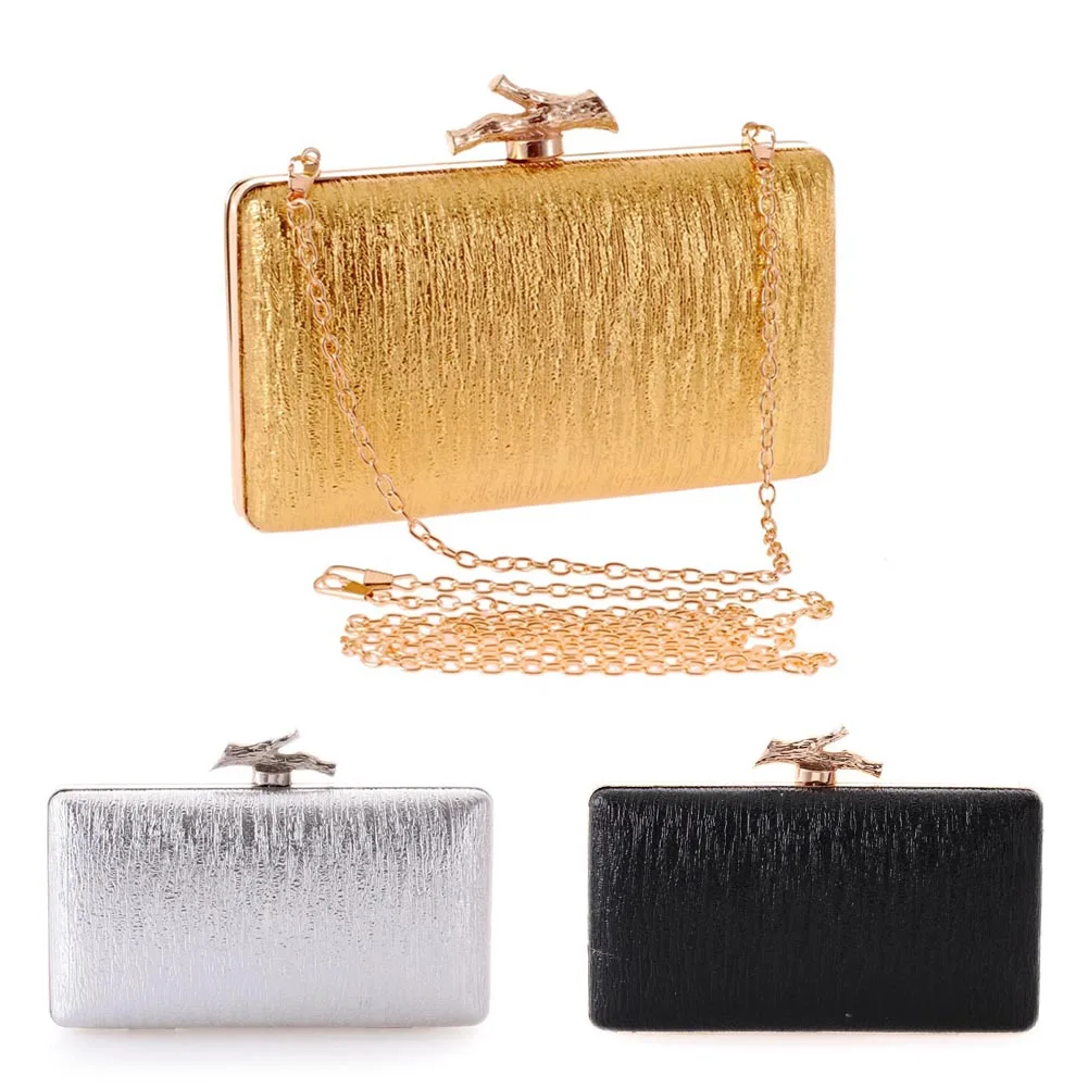 

Hot New Fashion Women's PU Leather Clutch Simple Bark Pattern Evening Bag Dinner Party Handbag Purse Shoulder Messenger Bag BVN6