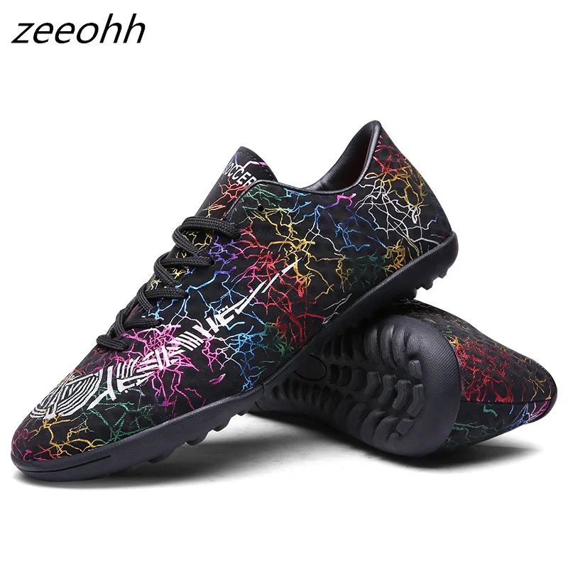 Низкие футбольные бутсы zeeohh TF/FG Длинные шипы и короткие Мужская футбольная обувь