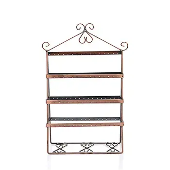 

Metal Jewelry Organizer Rack Earrings Display Stand Holder Necklace Storage Rack Ring Earring Display Stand Jewelry Organizer