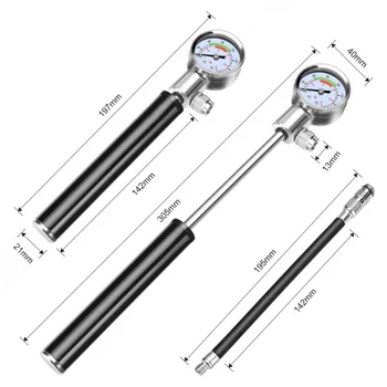 

portable bicycle high pressure pump mountain bike law mouth pump mini Outdoor gadgets
