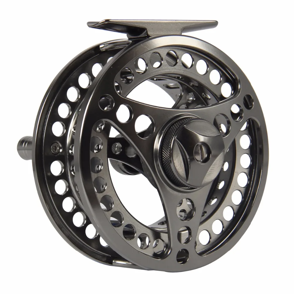 3/4 5/6 7/8 9/10WT Fly Reel CNC Machined Aluminum Silver Fly Fishing Reel 