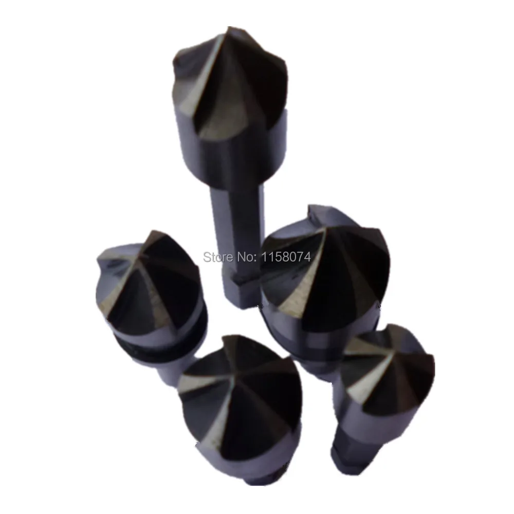 Countersink Drill Bit Set 5 Flutes Counter Sink Woodworking Drill Bits Metal Working Chamfer Chamfering Cutter