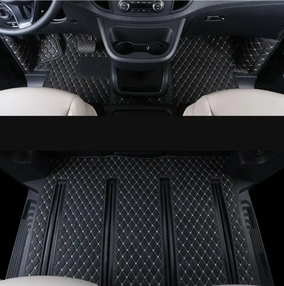 Fiber Leather Car Floor Mat For Mercedes Benz V Class Viano Valente Vito Metris W447 2014 2020 2016 2017 2018 2019 Accessories Interior Mouldings Aliexpress