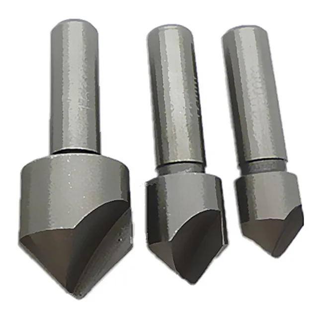 3pc Countersink Drill Bit Set Sizes 10mm 12mm 16mm Wood Plastic