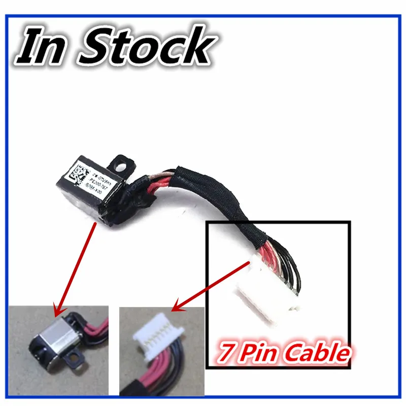 

New Laptop DC Power Jack Cable Charging Connector Port Wire Cord For Dell Inspiron 5370 Vostro 5471 P87G P88G