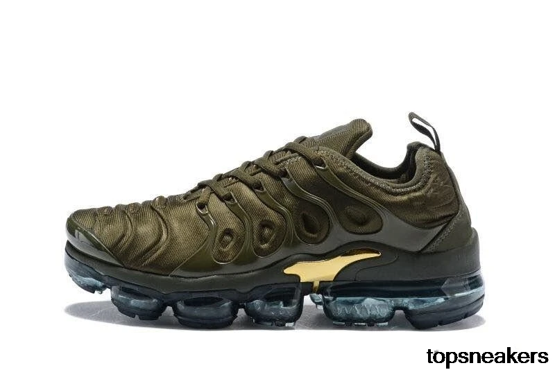 Luxury Sport Shock Sneakers Men New AIR VAPORMAX PLUS CARGO KHAKI TN Plus Running Shoes Classic Outdoor Run Shoes Black White