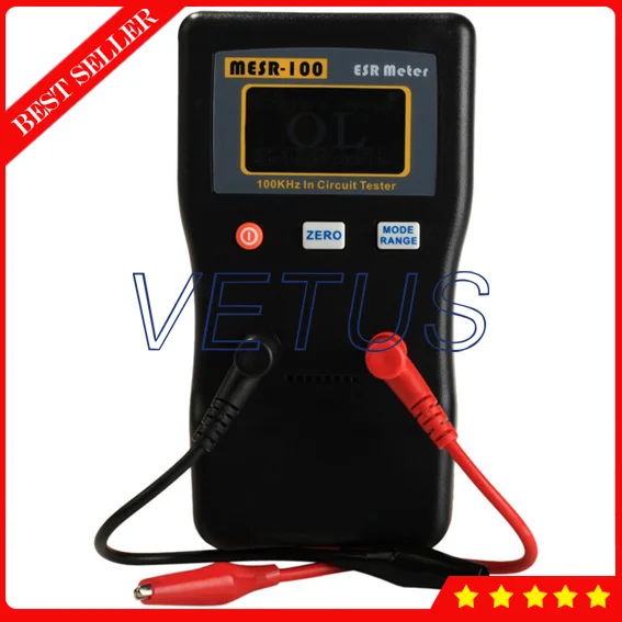 MESR-100 Professional ESR Meter 100kHz In Circuit Tester Capacitor Ohmmeter Ohm