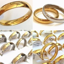 Партия 200 шт полированные 4 мм свадебные кольца из нержавеющей стали удобные Ювелирные Изделия Простые мужские и женские кольца