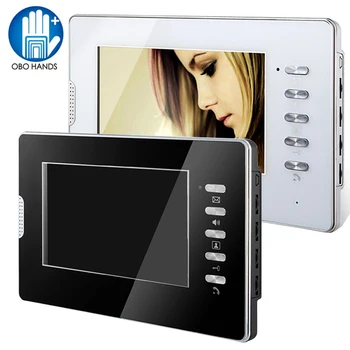 

Wired Video Door Phone Doorbell Intercom System 7" Color HD Hands-free Indoor Screen Monitor for Home/Apartments with 25 Rington