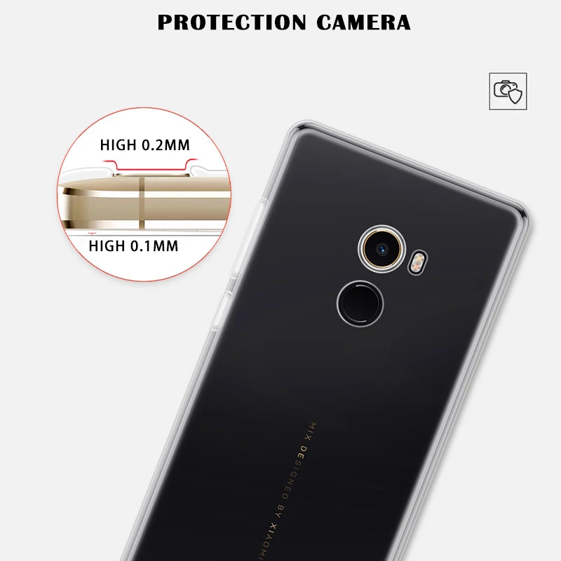 Ультратонкий Мягкий ТПУ чехол прозрачный телефон для Xiaomi Mi3 Mi4 Mi4C Mi4i Mi5 Mi 5S 5X 6 6X A1 Max