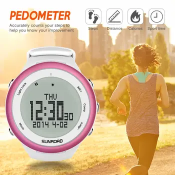 

New 5Atm Waterproof Running Climbing Walking Wrist Watch Outdoor Digital Sports Watch With Compass Pedometer Altimeter Barometer