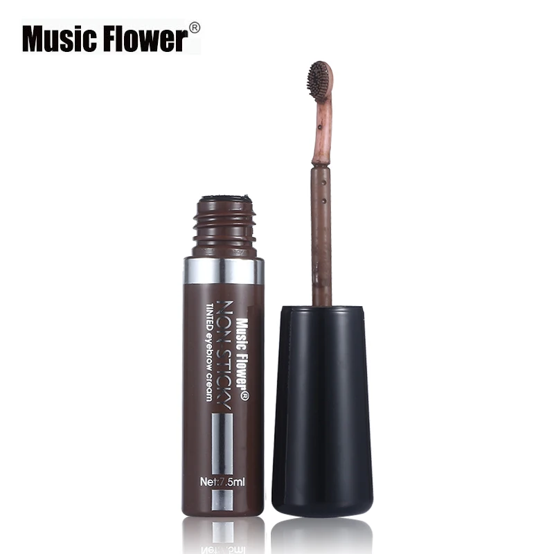 Music Flower Eye Makeup крем-краска для бровей гелевая тушь для ресниц Макияж Водонепроницаемый корректор для бровей ручка длительная Косметика с кисточкой