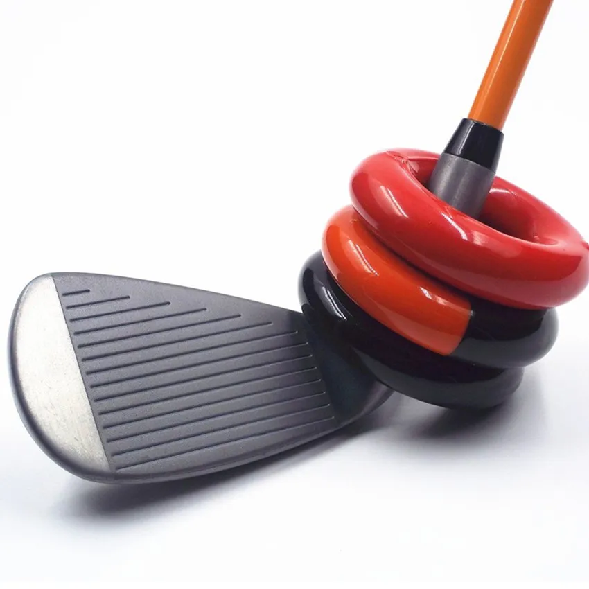 

Golf Swing Weight Ring Warm Up Donut Training Aids Practice for Golf Clubs Metal Round Power Weighted Official Black Red Colors