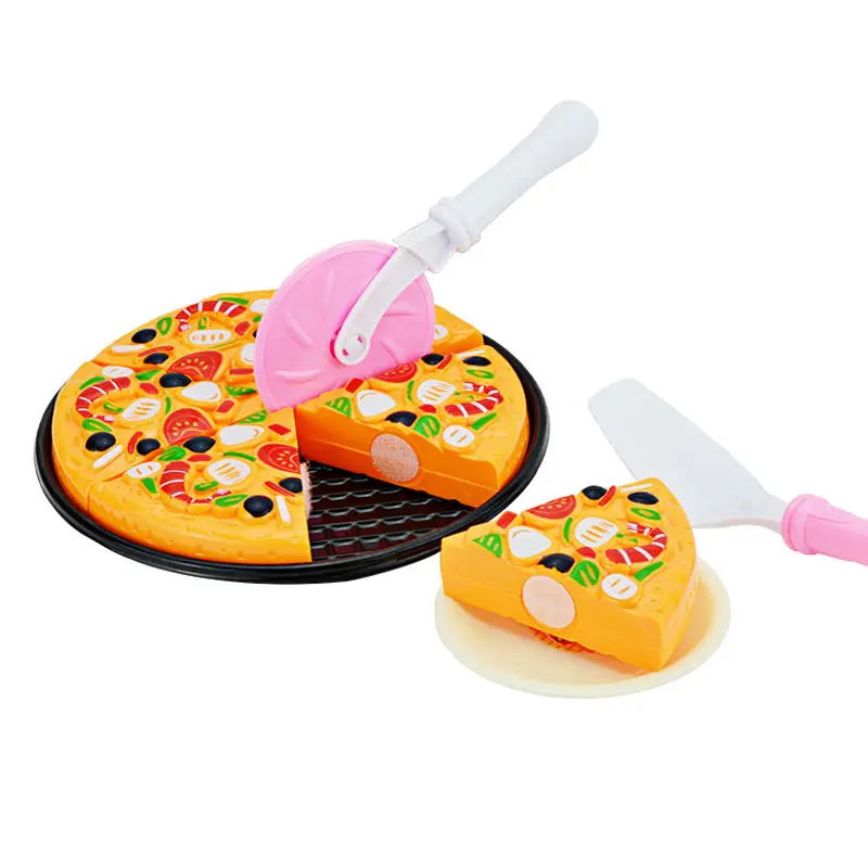11Pcs/Set Cutting Plastic Pizza Food Kitchen Pretend Play Toy Early