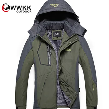 

Male Outdoor Jacket Thick One Piece Plus Velvet Cold Custom Version Ski Mountaineering Adventure Snow Jacket Water Repellent Old