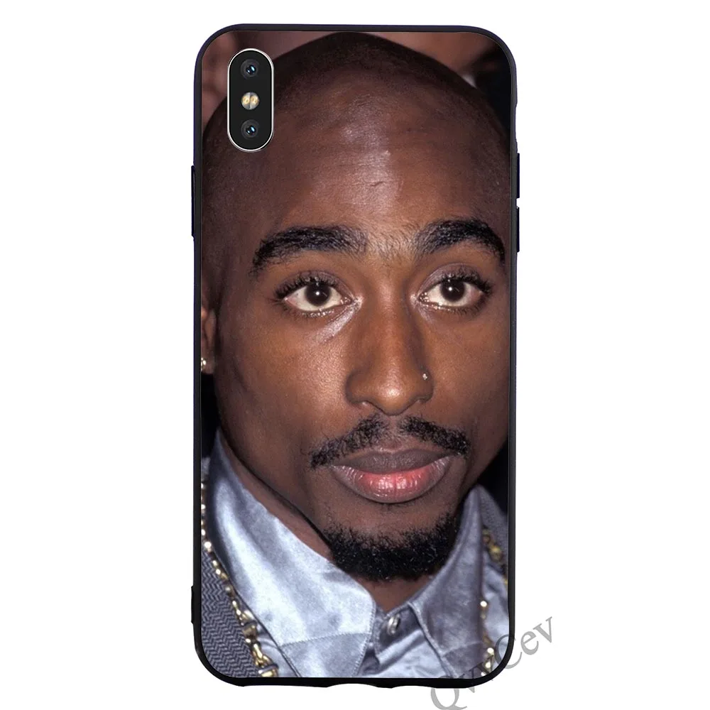 Противоударный 2Pac Тупак Шакур чехол для телефона iPhone Xs Max чехол X 6 6S XR 8 Plus 7 5S 5 SE мягкий - Цвет: K0521608