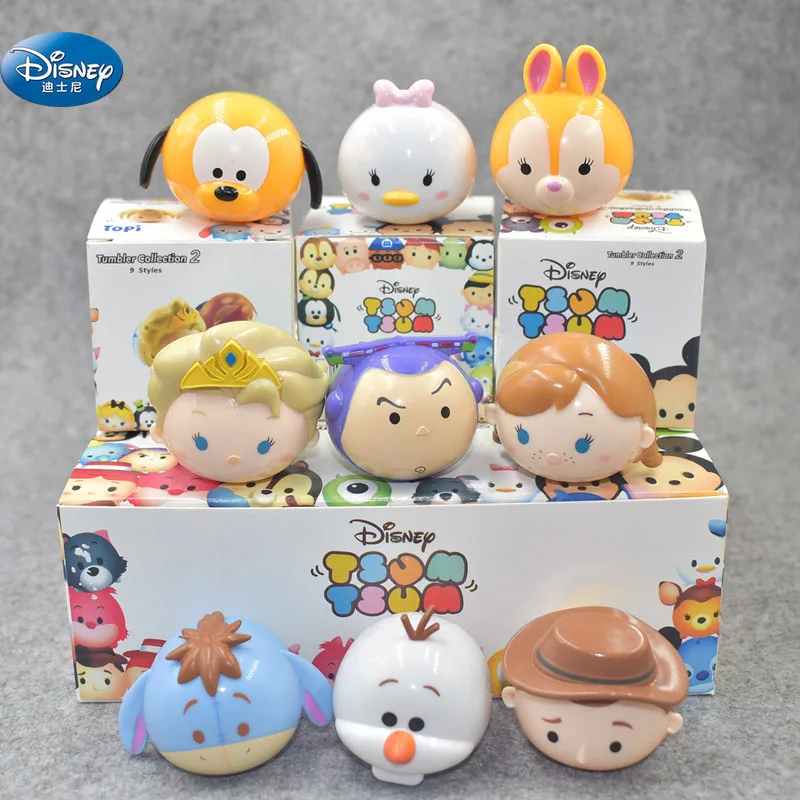 

9 pcs/lot Frozen elsa Winnie Action dolls kids Stitch Toy Figures about 4 cm