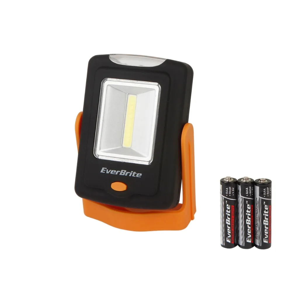 

Everbrite 2 in 1 Portable COB LED Work Light Multifunctional Emergency Camping Lamp Lights LED Magnetic Folding Hook Lantern