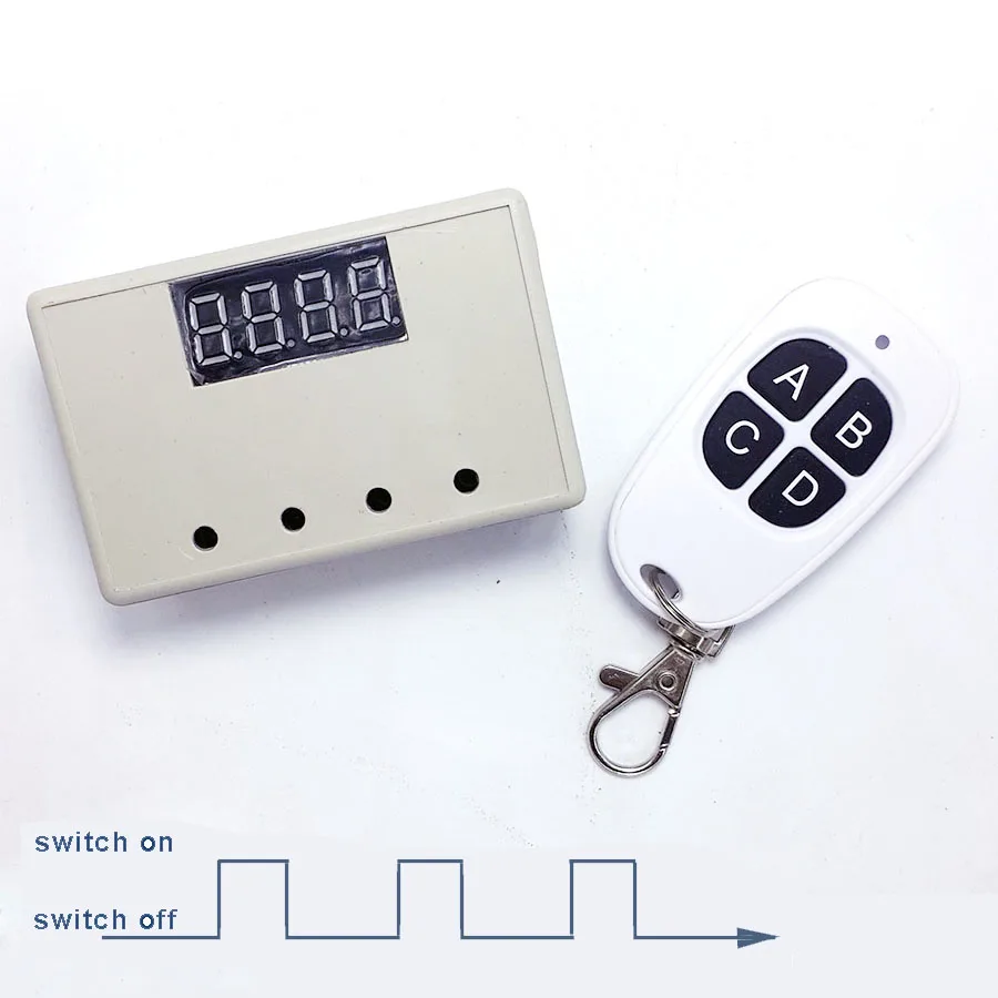 

0-9999m programmabe remote control timer baby carriage electric toy switch countdown wireless remote control delay module 12V