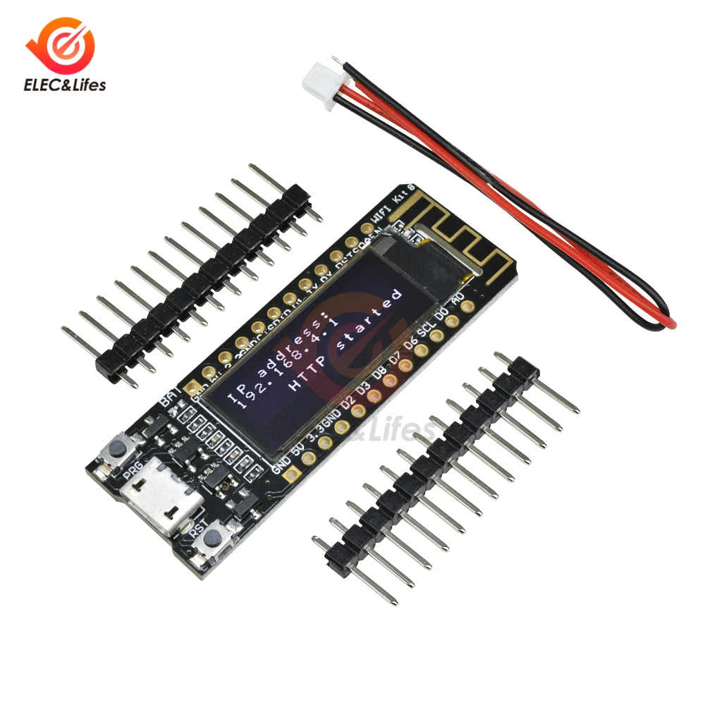 

0.91 Inch OLED Display ESP8266 NodeMcu WIFI Development Board CP2104 32Mb Flash ESP 8266 Module Internet of things PCB Board IOT