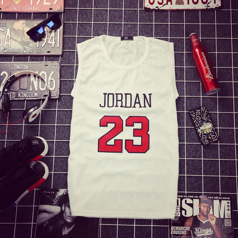 2016 Men Tank Tops Jordan 23 letters Printed Breathable Bodybuilding