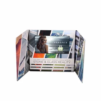 

Custom production design 7inch video Brochure Universal Video Greeting Cards watching booklet for Advertising busines on hotsale