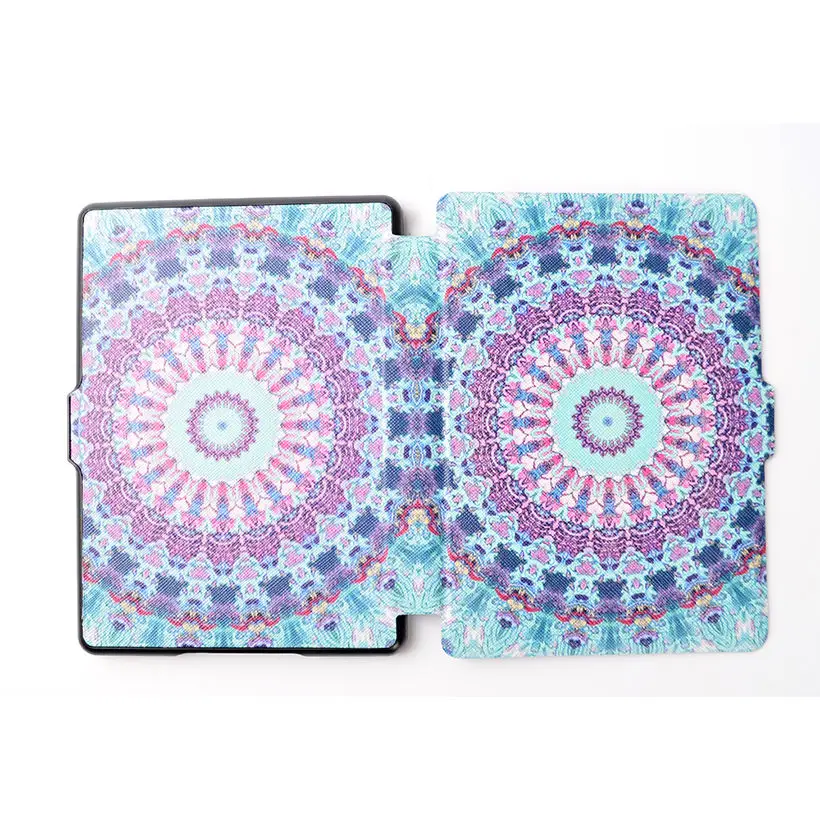 

Fashion Print Flip Leather Cover for New Kindle 2016 8th Generation Ultra Slim Funda for 2016 new kindle 8th Case Sleep&Wake Up