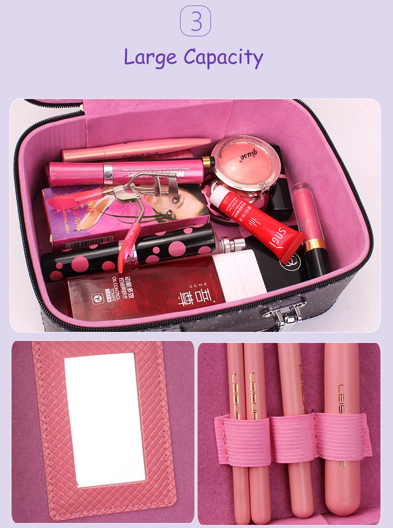 Professional Makeup косметичка водостойкая Женская мода Makeup Box Make Up Organizer большая сумка для хранения багажа дорожная сумка сумки