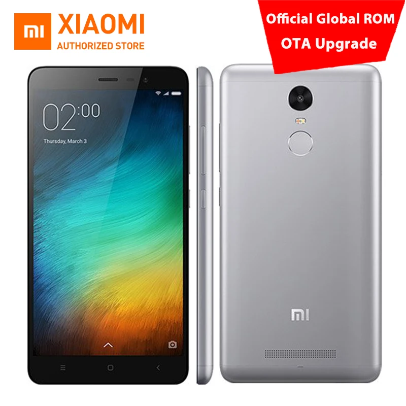  Original Xiaomi Redmi Note 3 Pro Prime mobile phone Official Global Firmware 5.5 Inch FHD 3GB 32GB 64bit Snapdragon 650 16.0MP 