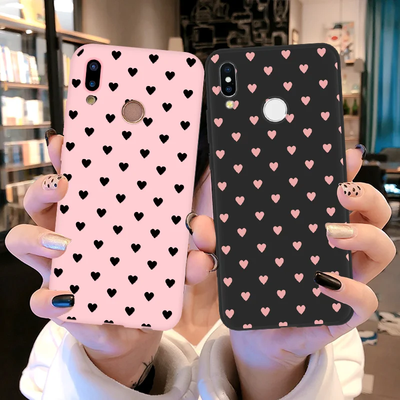 

Pink Matte Cover For Huawei Mate 10 20 Lite Pro Y5 Y6 Y7 Y9 Prime 2018 2019 For Honor 7C 7X 8X 8 9 10 Lite View 20 Play TPU Case