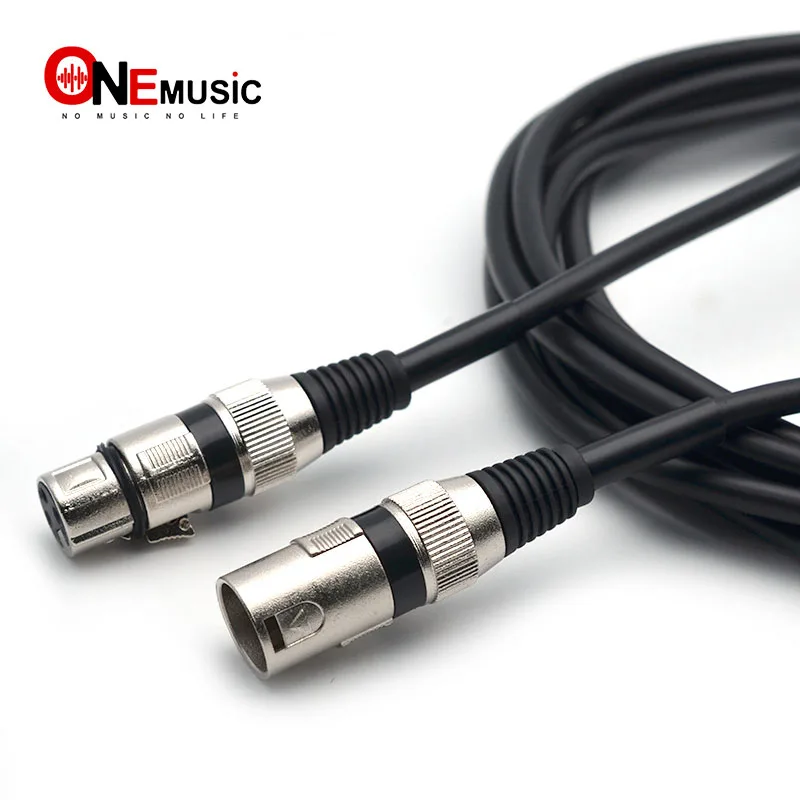 JOYO Instrument Cable Shielded XLR Male to XLR Female plug 15ft Blackin Guitar Parts